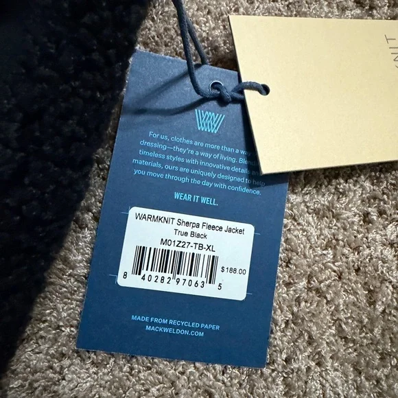 Mack Weldon WARMKNIT Sherpa Fleece
